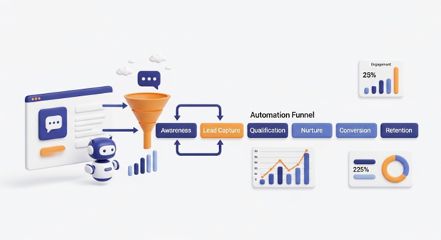 AI Automation Funnel: How Chatbots Turn Website Visitors Into Paying Customers